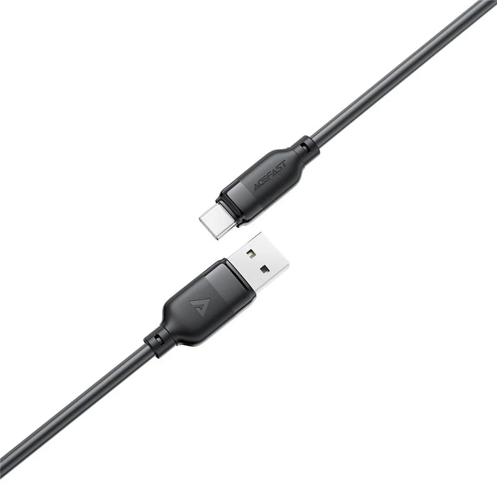 ACEFAST C16-04 1.2m USB-A to USB-C Cable TPE Charging Data Cable 3A Fast Charging Cord, Black - 3