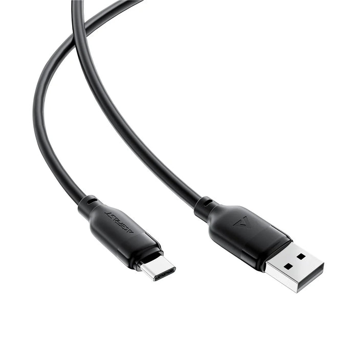 ACEFAST C16-04 1.2m USB-A to USB-C Cable TPE Charging Data Cable 3A Fast Charging Cord, Black - 4