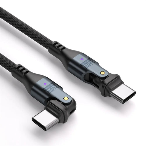 1.8m PD 240W Type-C to Type-C Fast Charging Cable for Phone / Tablet / Laptop 180-degree Bend Data Sync Cord - 1