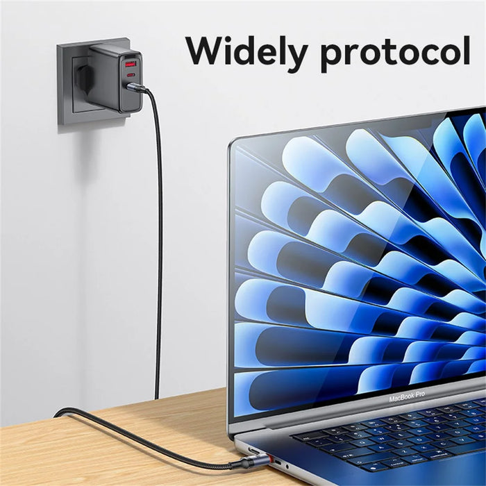 YESIDO CA185 1.2m Data Cable 240W Fast Charging USB C to USB C Braided Wire for Smartphone Tablet Laptop - 4