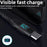 3m USB-C to USB-C Cable Digital Display 3A / 20V 60W Fast Charging Braided Data Cord for Smartphones Tablets - Black - 6