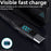 2m USB-C to USB-C Cable 100W 5A / 20V Nylon Braided Phone Tablet Fast Charging Digital Display Cord - Black - 4