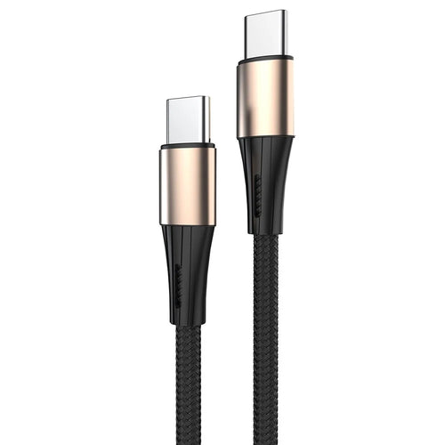 1.2m Braided USB-C to USB-C Cable 100W PD Fast Charging Phone Tablet Data Sync Cord - 1