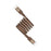MOMAX Mag.Link 1m 100W Magnetic Braided Fast Charging Cable USB C to USB C Wire for Laptop / Phone / Tablet - Gold - 2