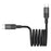 MOMAX Mag.Link 2m 60W Magnetic Braided Fast Charging Cable USB C to USB C Data Cord - Black - 1