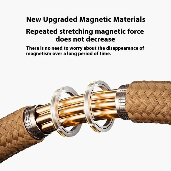 MOMAX Mag.Link 2m 60W Magnetic Braided Fast Charging Cable USB C to USB C Data Cord - Black - 7