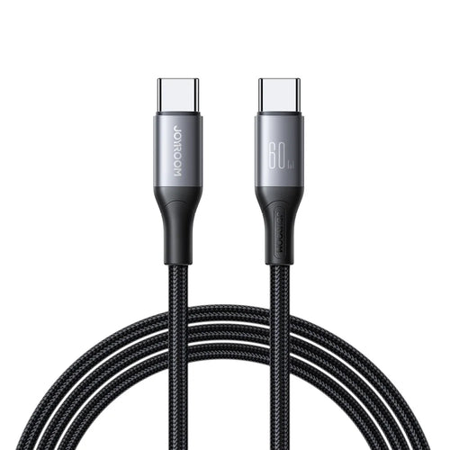 JOYROOM S-A28 2m 60W Fast Charging Cable Type-C to Type-C Data Cord - Black - 1