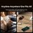ESSAGER 1m USB-A to iP + Type-C Fast Charging Cable 100W PD Sync Data Transfer Cable - Black - 4
