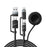 ESSAGER 5 in 1 Charging Cable 2M Fast Charging PD 60W Data Sync 480Mbps Cable for Phone  /  Tablet  /  Watch - 1