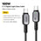 ESSAGER Type-C to Type-C 100W Smart LED Cable Fast Charging Durable Braided Data Cable 2m - 2