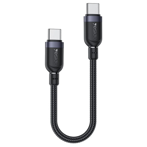 YESIDO CA188 USB-C to USB-C Cable 60W Fast Charging Data Sync Cord 0.3m Short Cable - 1