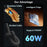 YESIDO CA188 USB-C to USB-C Cable 60W Fast Charging Data Sync Cord 0.3m Short Cable - 2