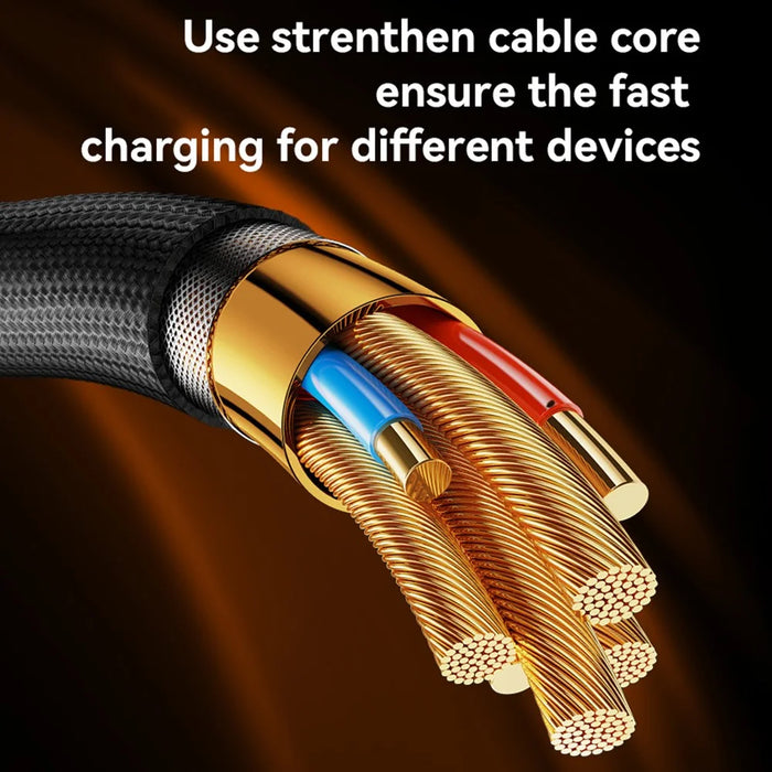 YESIDO CA188 USB-C to USB-C Cable 60W Fast Charging Data Sync Cord 0.3m Short Cable - 6