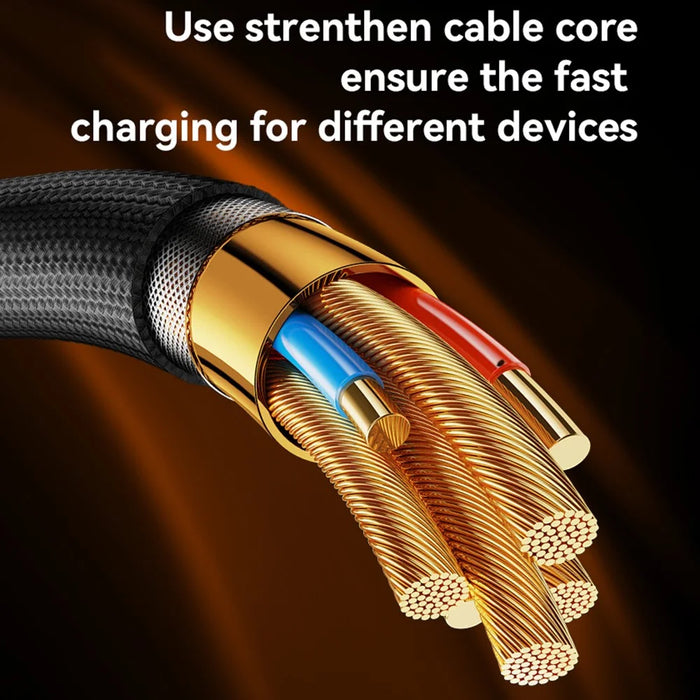 YESIDO CA194 USB C to USB C Cable 3m 60W Fast Charging Data Sync Cord for Laptop  /  Smartphone - 6