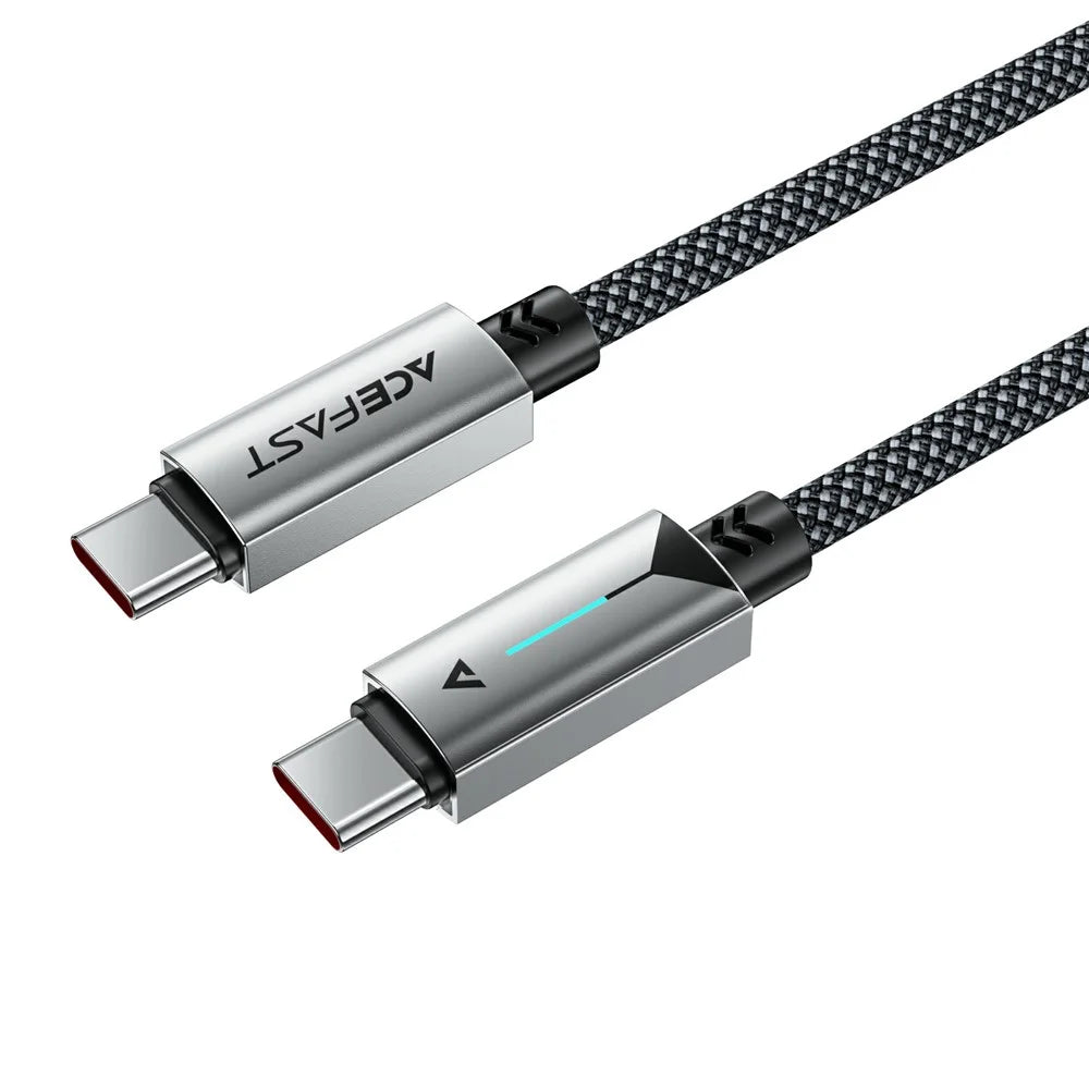 ACEFAST C19-03 USB-C to USB-C Cable 60W Fast Charging Data Cable Aluminum Alloy Braided for Laptops / Phones - 2
