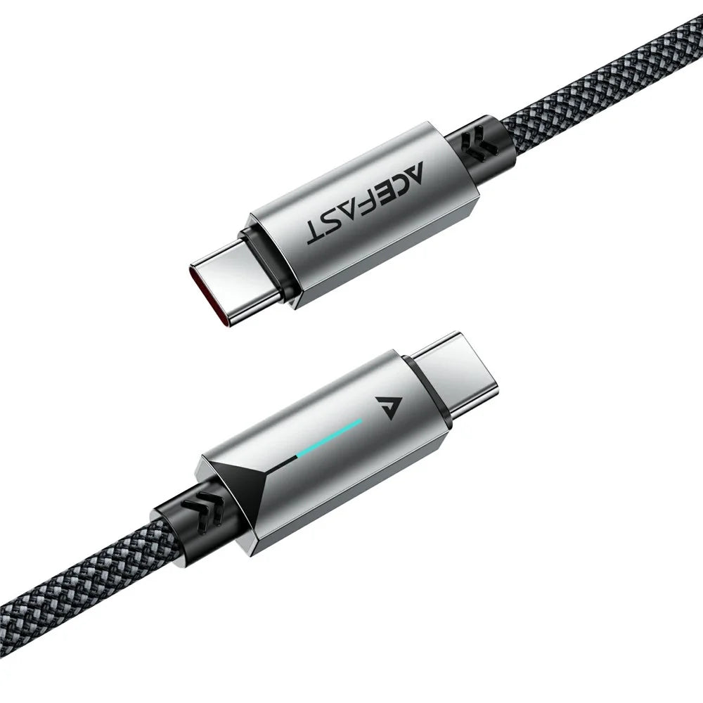 ACEFAST C19-03 USB-C to USB-C Cable 60W Fast Charging Data Cable Aluminum Alloy Braided for Laptops / Phones - 3