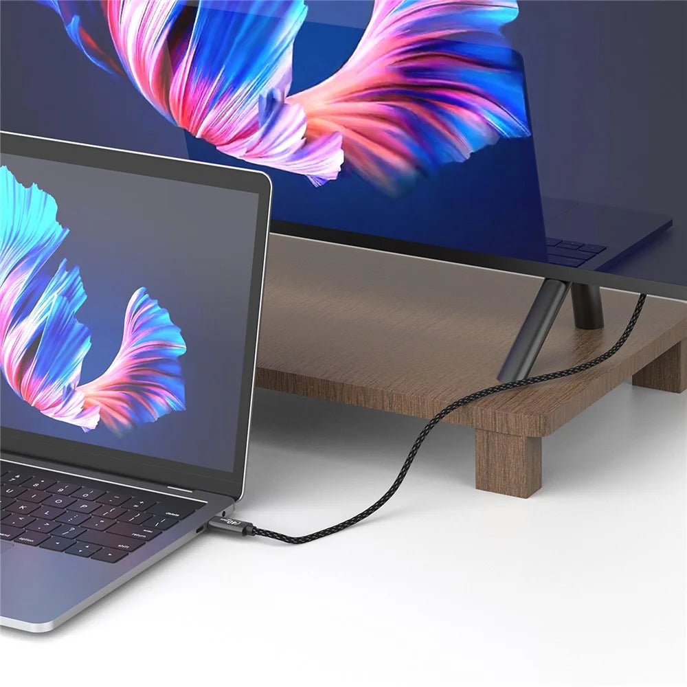 ONTEN OTN-CC202 1m USB 4 Compatible with Thunderbolt 4 Cable 100W PD Charging 40Gbps Data Transfer 4K 8K Video Output Cord - 2