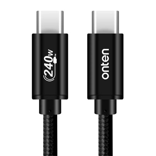 ONTEN CC201 1m Type-C to Type-C Cable PD 240W Fast Charging 480Mbps Transfer Speed Data Cord - 1