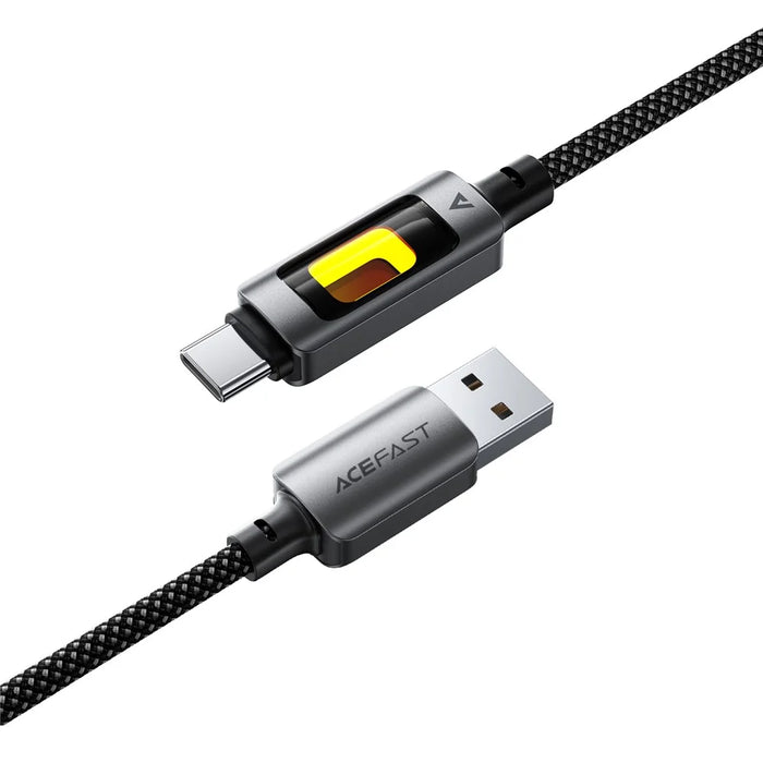 ACEFAST C21-04 1.2m USB A to USB C 3A Fast Charging Cable Braided Data Cord with Colorful Light - 7
