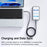 MCDODO CA-8200 1.2m PD 100W Fast Charging Cord with Colorful LED Light USB C to USB C Data Cable - 7