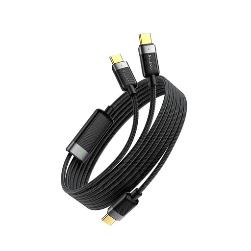 MCDODO CA-7380 1.5m USB C to Dual USB C Magnetic Splitter Cord 100W Fast Charging Cable - 2