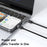 MCDODO CA-7380 1.5m USB C to Dual USB C Magnetic Splitter Cord 100W Fast Charging Cable - 7
