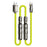 WEKOME WDC-77 3-in-1 Multi Charging Cable 240W Super Fast Charge Silicone Data Cable For USB  /  Type-C  /  iP - Yellowgreen - 1