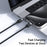 MCDODO CA-6780-IN-1 USB-C Fast Charging Cable Dual USB-C Ports 100W Charging Cord 1.5m Braided - 4