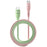 REMAX CB16(C-C) 65W Aluminum Alloy Braided Data Cable 1.2M PD Fast Charging Cable - Pink  /  Green - 1