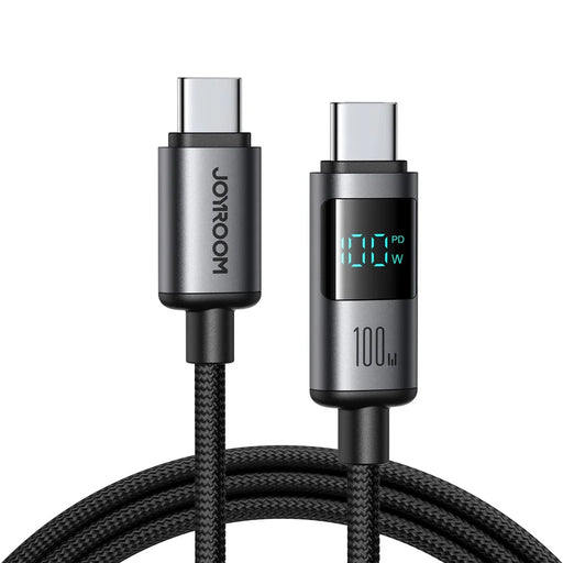 JOYROOM S-A16 Pro 1.2m Type-C to Type-C Data Cable 100W Fast Charging Cable with Digital Display - 1