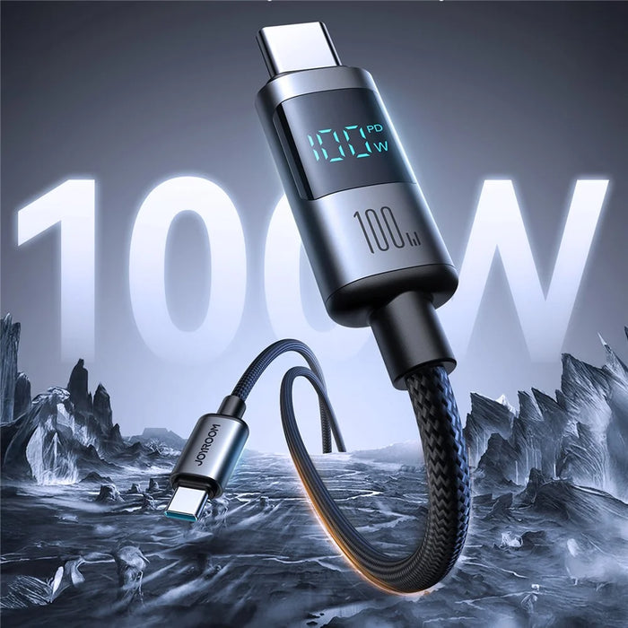 JOYROOM S-A16 Pro 1.2m Type-C to Type-C Data Cable 100W Fast Charging Cable with Digital Display - 2