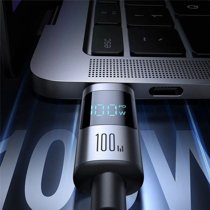 JOYROOM S-A16 Pro 1.2m Type-C to Type-C Data Cable 100W Fast Charging Cable with Digital Display - 3