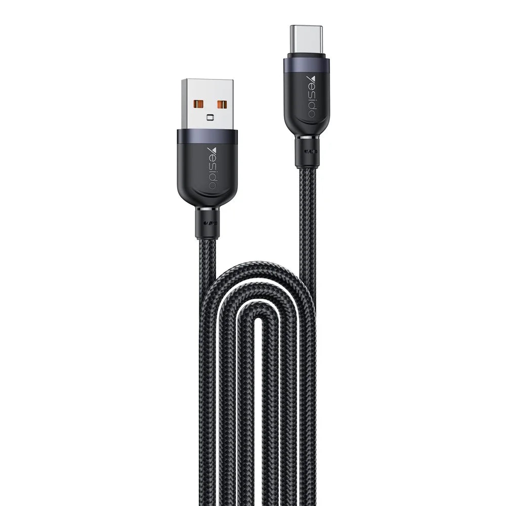 YESIDO CA134C 3m USB A to Type C Braided Wire 3A Fast Charging 480Mbps Data Cable - 1
