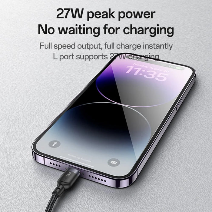 YESIDO CA136L 27W Fast Charging Type C to iP  /  for Apple Watch Wireless Charging Dock 2 in 1 Charging Cable - 3