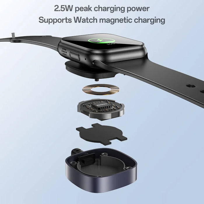 YESIDO CA136L 27W Fast Charging Type C to iP  /  for Apple Watch Wireless Charging Dock 2 in 1 Charging Cable - 6