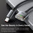 MCDODO CA-207 2m 140W USB C to Compatible with MagSafe 3 Cable with Indicator Light Nylon Braided Charging Cord - Black - 5