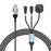 2m 2 in 1 USB A  /  Type-C to USB C /  8 Pin  /  for Apple Watch Charger Dock PD 100W Fast Charging Cable - 1