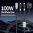 1.2m 2 in 1 USB A  /  Type-C to USB C /  8 Pin  /  for Apple Watch Charger Dock PD 100W Fast Charging Cable - 2