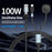 1.2m 2 in 1 USB A  /  USB C to USB-C  /  for Apple Watch Wireless Charging Dock PD 100W Fast Charging Cable - 2