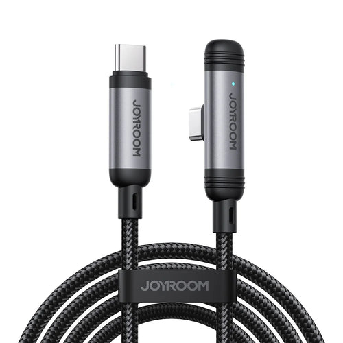 JOYROOM S-A56 1.2m Type-C to Type-C Cable 60W Fast Charging Right-Angle Data Sync Cord - 1