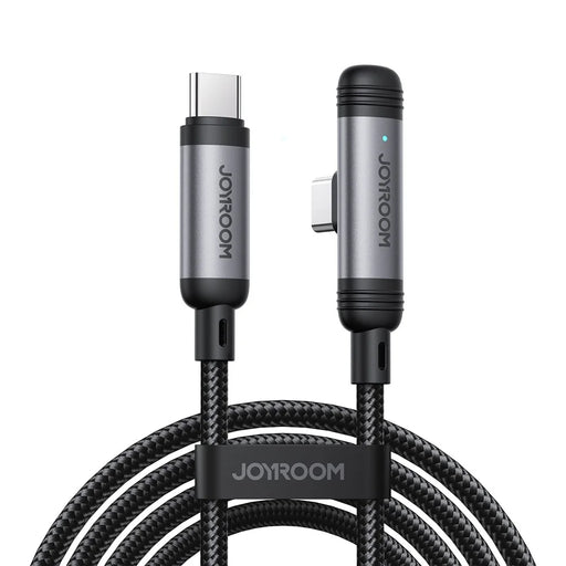 JOYROOM S-A56 1.2m Type-C to Type-C Cable 60W Fast Charging Right-Angle Data Sync Cord - 1