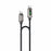 YESIDO CA198 60W 3A USB-C to USB-C Cable Zinc Alloy Flowing Light Braided Data Cable - 1