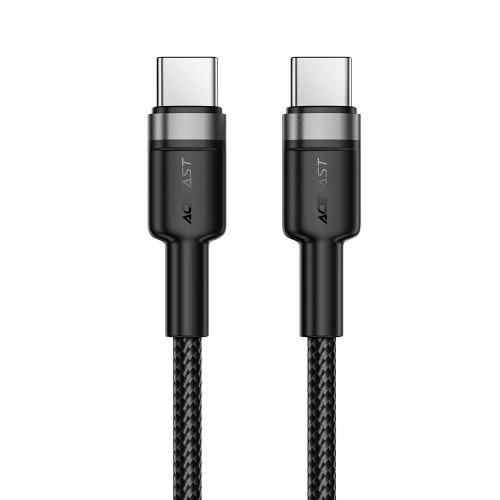 ACEFAST C22-03 1.2m USB-C to USB-C Aluminum Alloy Braided Charging Cable 60W Fast Charge Data Cord - 2