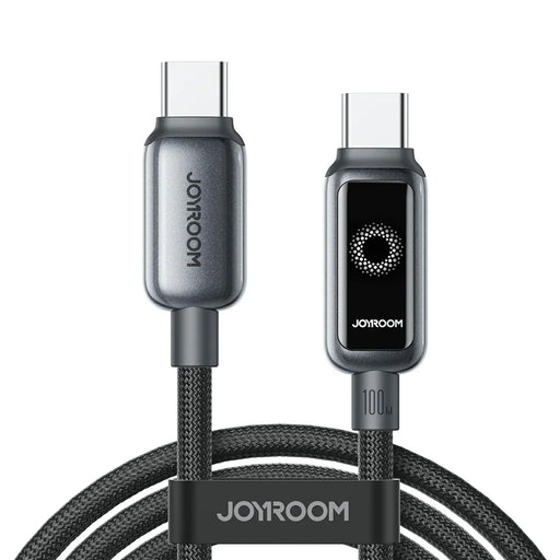 JOYROOM S-A55 1.2m Type-C to Type-C Cable 100W Fast Charging Data Sync Cord - Black - 1