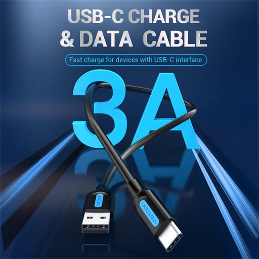 VENTION COK Series 0.5m USB 2.0 Type A to Type C Cable 3A Fast Charging Data Sync Cord - 2