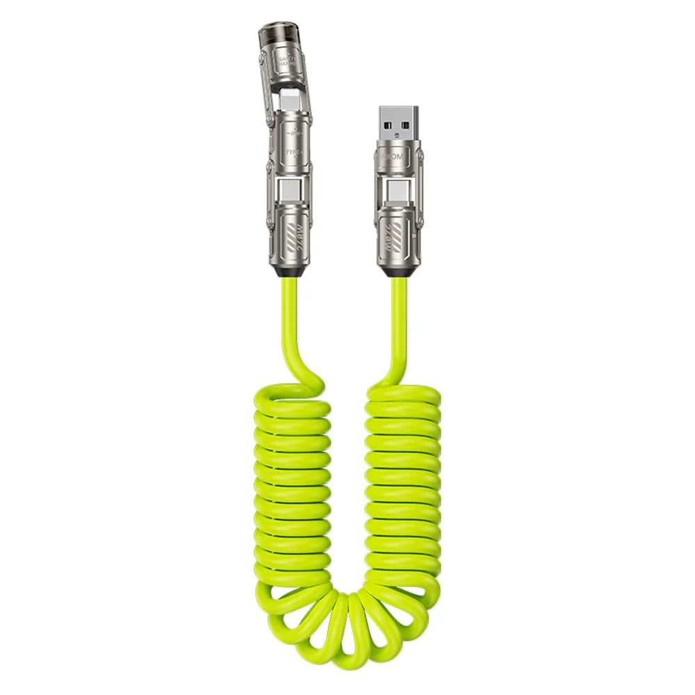 WEKOME WDC-80 Dofon No.1 Car-Specific Safety Data Cable 240W High Power 1.8M Length Multi Function Design - Green - 1