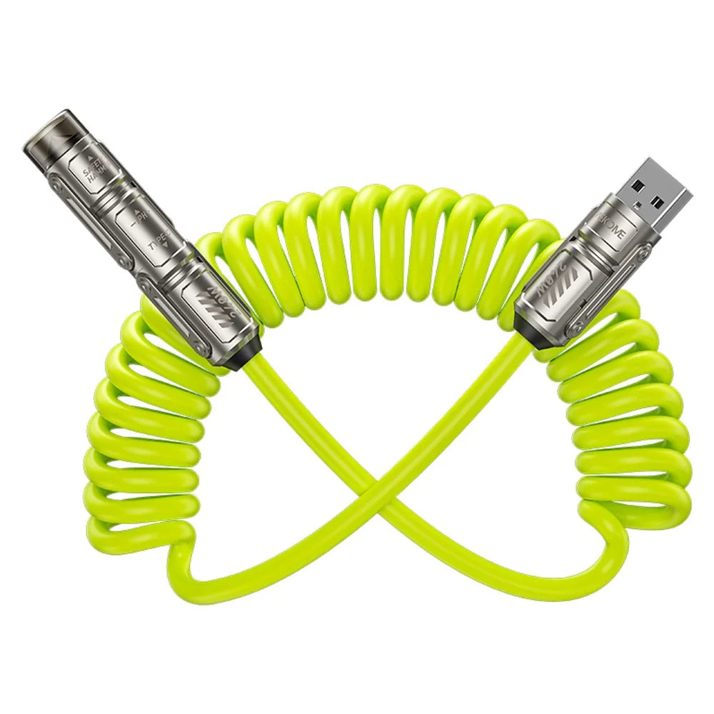 WEKOME WDC-80 Dofon No.1 Car-Specific Safety Data Cable 240W High Power 1.8M Length Multi Function Design - Green - 2