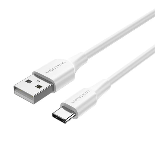 VENTION CTHWG 1.5m USB 2.0 Type A Male to Type C Male Cable 3A Fast Charging Data Sync Cord, White - 1