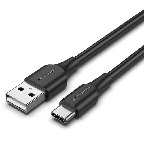 VENTION CTHBC 0.25m USB 2.0 A Male to C Male Cable 3A Fast Charging Data Sync Cord - Black - 1