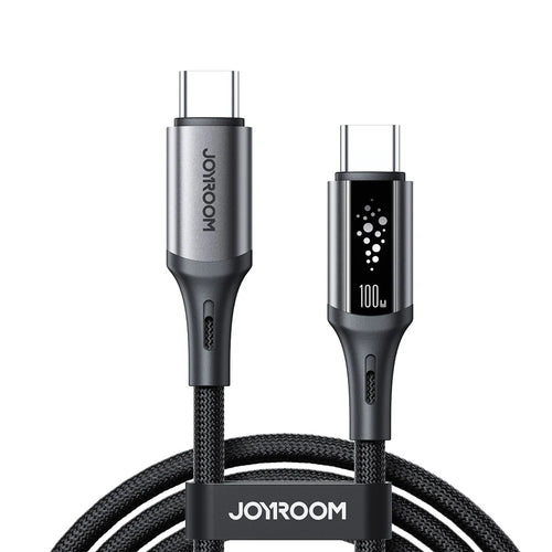 JOYROOM S-A60 1.2m Type-C to Type-C Cable 100W Fast Charging Data Sync Nylon Braided Cord - 1